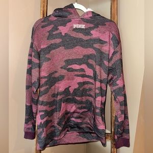 pink sequined back hoodie